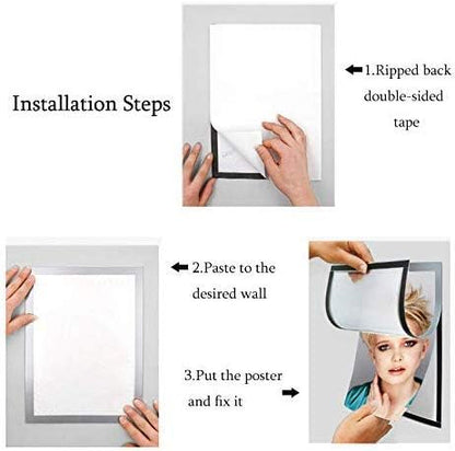 Magnetic Poster Frame Set (Pack of 5)A4